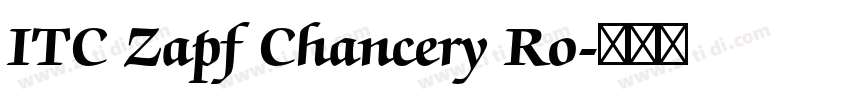ITC Zapf Chancery Ro字体转换